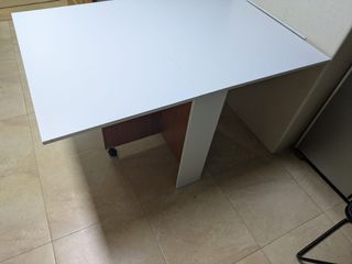 Mesa plegable libro blanca