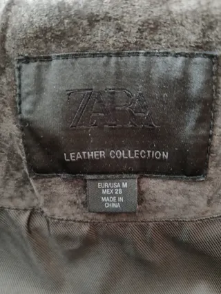 Cazadora ZARA gris oscuro