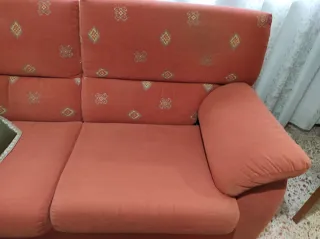 Sofá de 2 plazas teja/naranja tostado