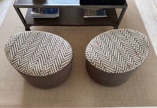 Coppia di pouf IKEA STOCKHOLM rifatti