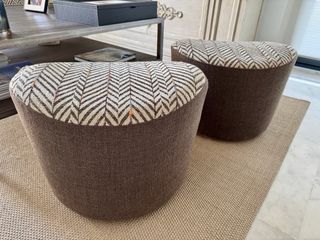 Coppia di pouf IKEA STOCKHOLM rifatti