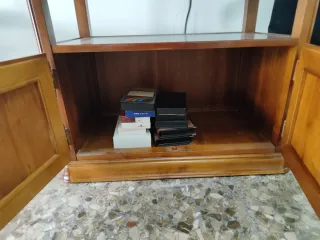 Mueble TV madera con cajón y puertas