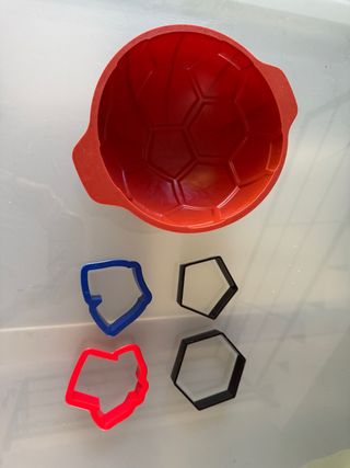 Molde balón fútbol + cortadores