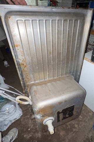 fregadero Industrial con escurridor, pica