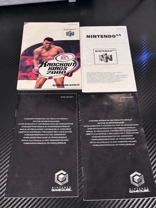 Lote Manuales Consolas Retro Nintendo y Sony