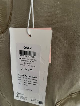 Pantalón cargo mujer