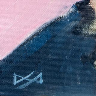 Dipinto originale ad olio firmato di gatto Siamese