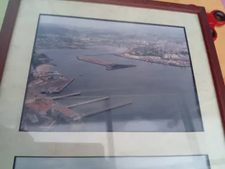 Dos cuadros fotos antiguas Ferrol