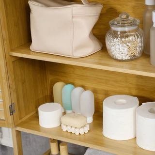 Mueble baño de bambú 173x60