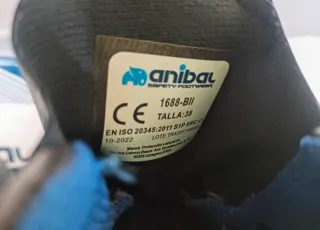 Botas de seguridad Anibal negras y azules