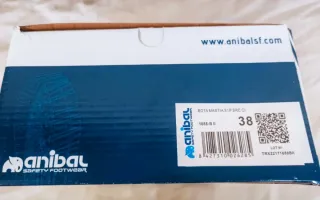 Botas de seguridad Anibal negras y azules