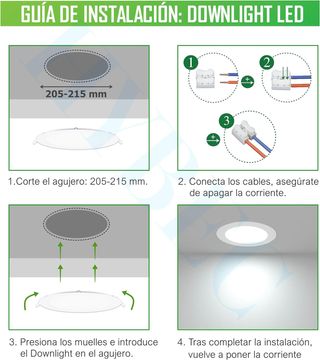 Downlight LED da Incasso per Soffitto, Faretti da Interno (Confezione da 2) LPNWE332106225 - DER.340