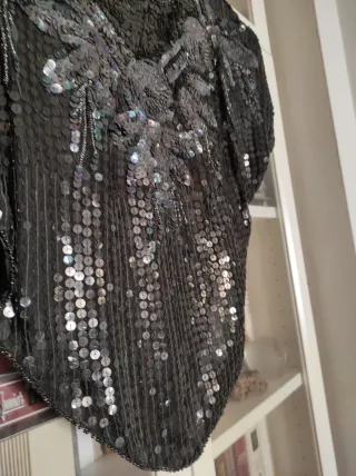 Top lentejuelas SHEST T S/M negro