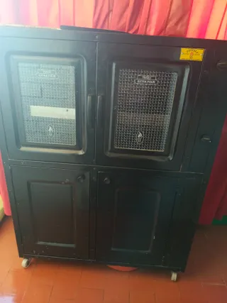 Horno de gas negro