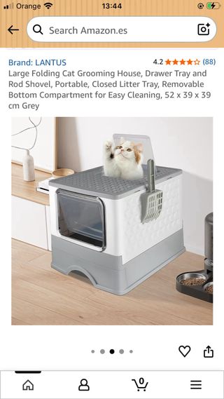 Arenero para gatos nuevo