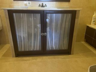 Conjunto baño: lavabo, wc, bidé,encimera y espejo