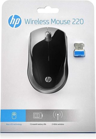 HP 220 - Ratón Inalámbrico (1600 PPP, 3 Botones y