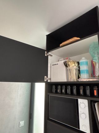 Torre cocina modular negra Ikea