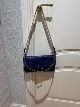 Bolso Piel Purificación García Azul