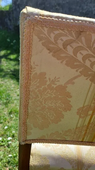 Coppia sedie vintage damascate