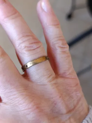 Anello vintage ottone e Abalone