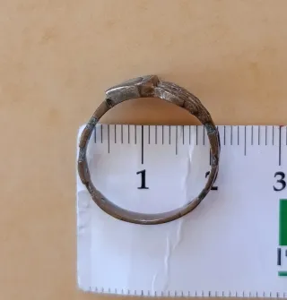 Anello vintage ottone e Abalone