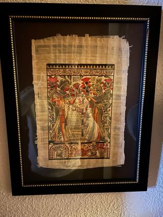 Tríptico Papiro Egipcio Original