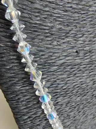 Collar Vintage Cristal facetado. PRECIO FIRME