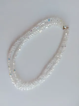 Collar Vintage Cristal facetado. PRECIO FIRME