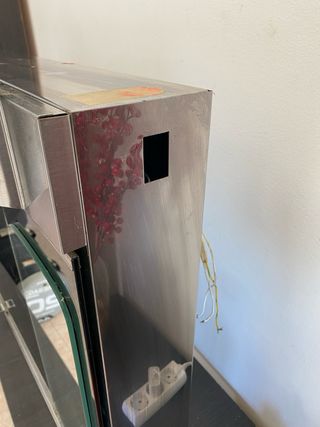 Mueble de baño espejo metal y cristal