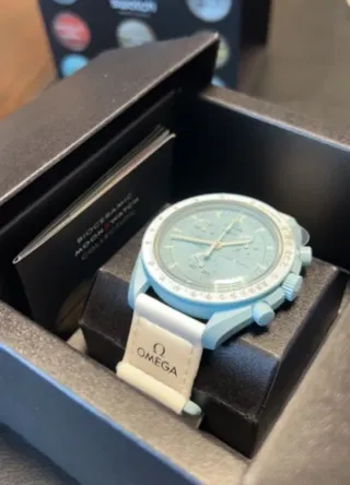 Swatch x Omega Moonswatch Misión Oro Blanco