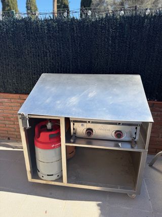 Barbacoa Gas 2 Fuegos Piedra Volcánica