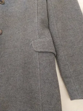 Abrigo largo Zara gris