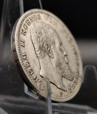 3 Marcos Württemberg 1909 F Plata