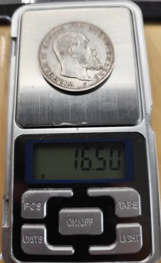 3 Marcos Württemberg 1909 F Plata