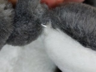 Peluche ratón mamá y bebé vintage