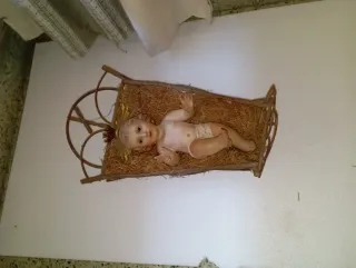 Niño Jesús en Cuna de Paja