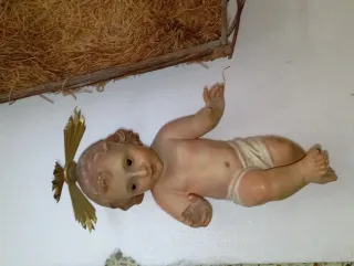 Niño Jesús en Cuna de Paja