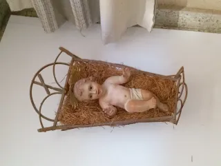 Niño Jesús en Cuna de Paja