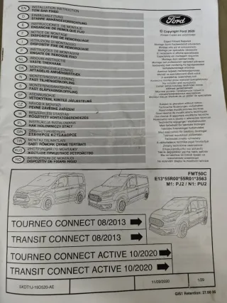 Bola de remolque,Ford grand torneo connect 2017