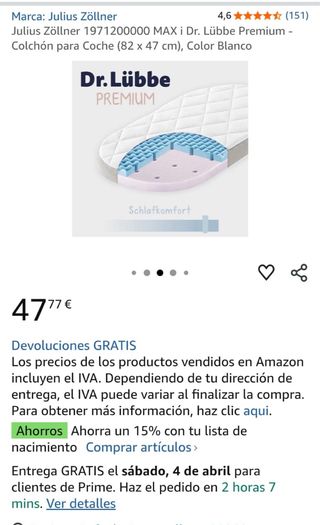 Colchón mini cuna-cuco