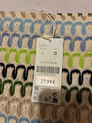 Braga bikini Oysho talla única multicolor