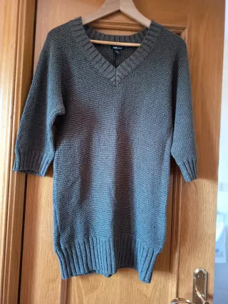 Jersey H&M verde caqui manga 3/4 Talla M