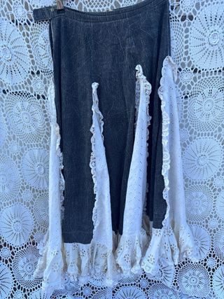 Traje Flamenca Negro y Blanco