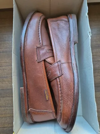 Mocasines Piel Vintage Hombre T42.