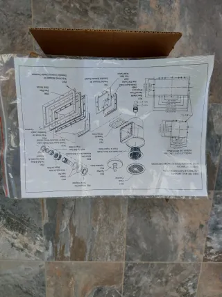 Skimmer para piscina de plástico blanco