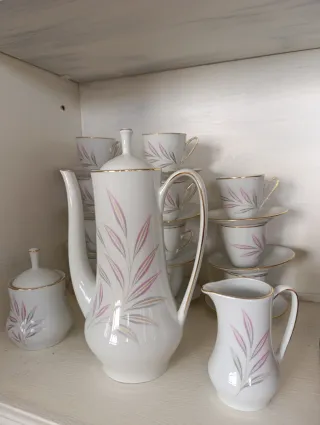 Juego de café vintage porcelana completo