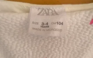 Vestido Zara Verano Flores Niña. Talla 104cm