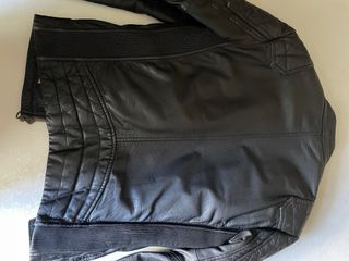 Giubbotto in pelle Superdry nero