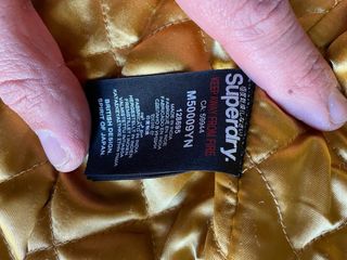 Giubbotto in pelle Superdry nero